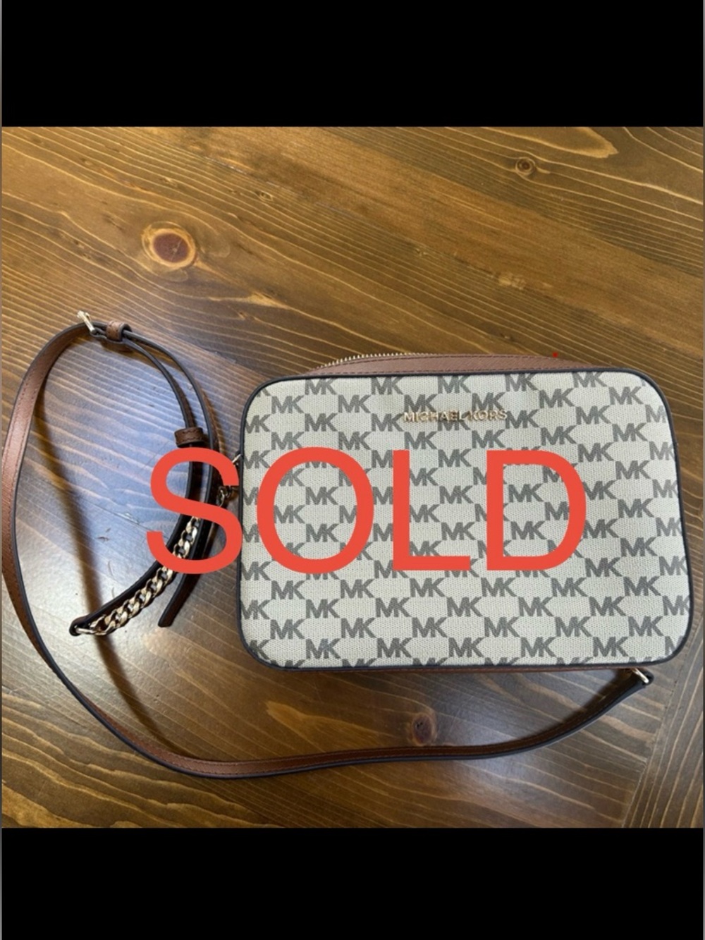 Michael Kors Jet Set Crossbody Vanilla